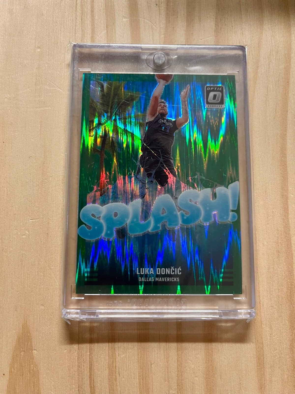 2024-25 Panini Donruss Optic Luka Doncic Splash Green Shock /149 Lakers Mavs