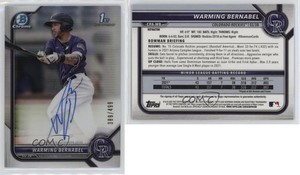 2022 Bowman Chrome Prospect Auto Refractor /499 Warming Bernabel #CPA-WB Auto
