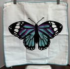 Set of 2 18x18in Throw Pillow Covers - Vibrant Butterfly Design.     “J1”