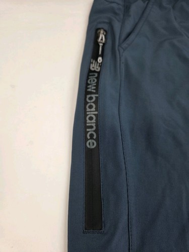 NEW BALANCE Men's Sweatpants Blue Pockets Zip Front/Ankle XL Drawstring #6005 - Picture 6 of 11