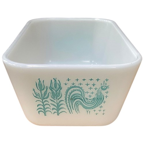 VTG Pyrex Amish Butter Print 502B 1 1/2 Pint Fridge Dish w/Lid 502 C - Picture 4 of 9