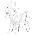  Horse Figures Crystal Figurines Resin Standing Statue Decoration to Office