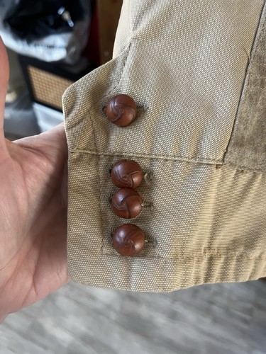 Abrigo Chaqueta Para Hombre CORPO NOVE Hecho en Italia Cuero Borde de Piel Talla 50- EE. UU. 40 - Imagen 7 de 22