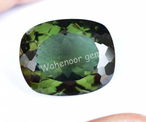 Natural Hiddenite 24.05 Ct Green Cushion Rare Certified Stunning Gemstone - Picture 4 of 6