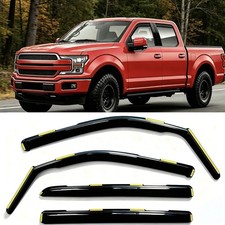 in-Channel Window Rain Guards Fit for Truck Dodge RAM 1500 2019-2025 Crew Cab...
