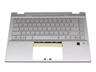 HP Pavilion x360 14-dw0000 original Tastatur inkl. Topcase DE (deutsch) silber/s