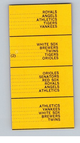 Estampillas de béisbol del equipo actual Dell 1971 altavoz Tris GRANDES Cleveland Indians - Imagen 2 de 2