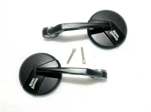 Bar End Mirror With Adaptor Mounts For Royal Enfield Meteor 350 Interceptor, GT - Picture 4 of 9