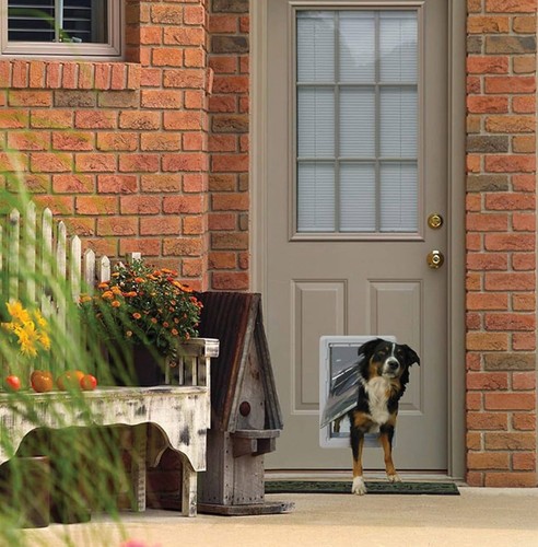 Ideal Pet Products RUFF WEATHER All Climate Dog Door Medium 7.25" x 13" Flap NEW - Picture 5 of 6