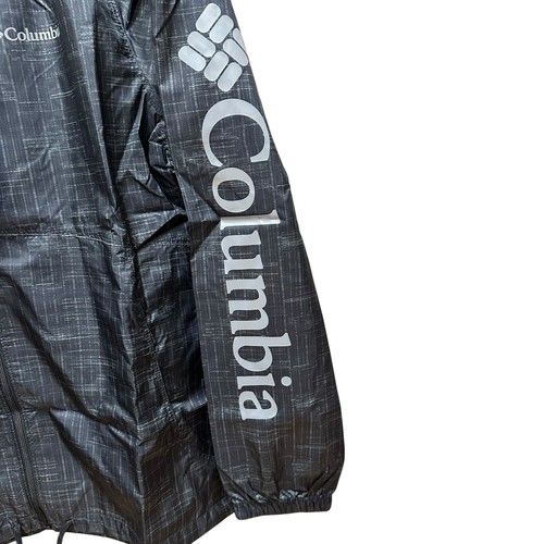 NWT Columbia Flash Forward Windbreaker Jacket Black Gray Outdoors Hiking Size S - Picture 3 of 11