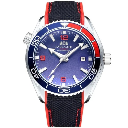 Paulareis Herren Armbanduhr Automatikuhr Armbanduhr Luxusuhr Datum 3bar - Picture 10 of 12