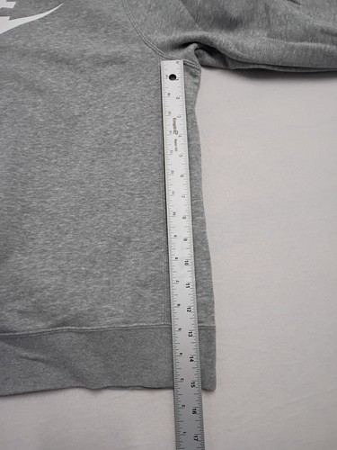 Nike Hombre Ropa Deportiva Club Polar Gráfico Crew Gris/Blanco   - Imagen 3 de 6
