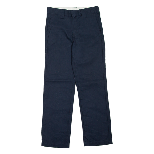 DICKIES Workwear Boys Trousers Blue Regular Straight W25 L25 - Picture 1 of 6