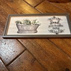 Soak Your Troubles Away - wooden framed rustic hanging plant sign