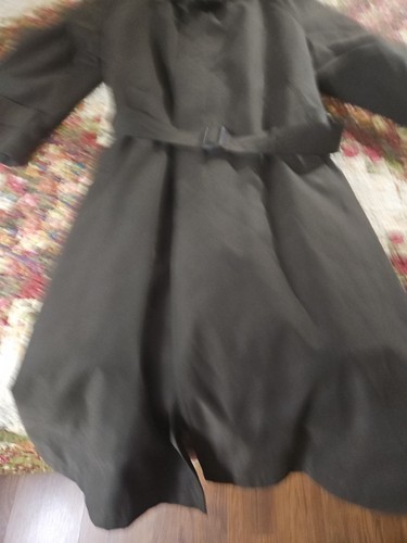 Vintage Bill Blass Herren Black Label olivgrün Trenchcoat 40R Reißverschlussfutter Gürtel - Bild 6 von 14