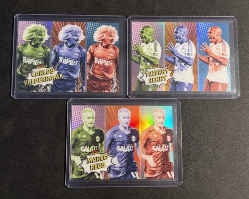 2024 Topps MLS Finest Pop Art Case Hit Lot (3) Henry, Reus , Valderrama