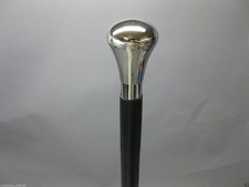 36'' Antique Brass Knob Handle Black Wooden Walking Stick Cane Gift Designer