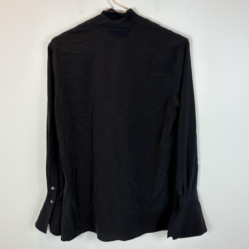 Equipment Femme Seidenbluse mit Glockenärmeln und Krawatte Gr. S - Bild 3 von 6