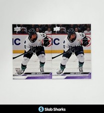 2024 UPPER DECK PWHL HOCKEY PURPLE ACHIEVEMENT LOT OF 2 ABBY ROQUE