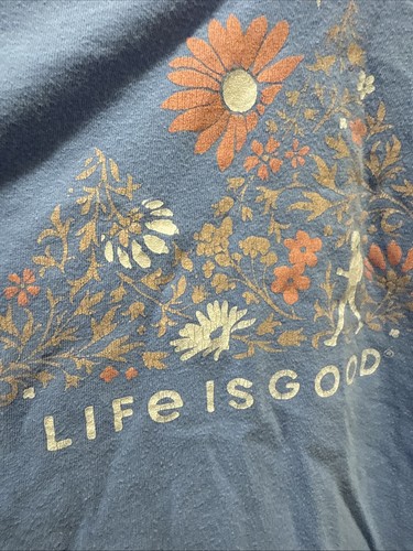 Camisa para dormir Life Is Good cuello en V 100 % algodón para mujer - Imagen 3 de 5