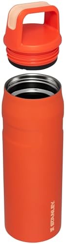 STANLEY ICEFLOW CAP AND CARRY WATER BOTTLE WIDE MOUTH TWIST LID - TIGERLILY - Picture 3 of 5