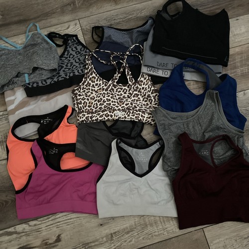 Lot Of 15 Various Sports Bras Women’s Small