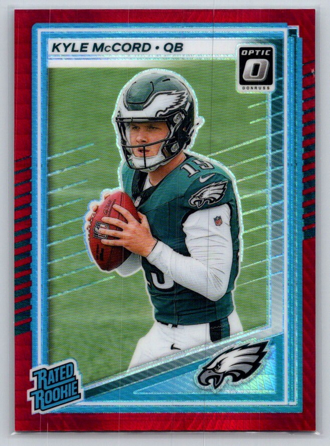 2025 Donruss Optic #283 Kyle McCord Red Hyper