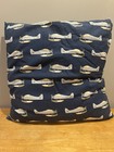 Zora’s Nursery First Flight Airplane Throw Pillow 24x24” Child Bedding Blue