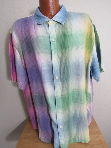 Tommy Bahama Men's XXL Colorful Short Sleeve Linen Shirt!