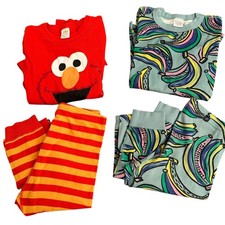 Hanna Andersson 2 Set Girls Pajama Organic Cotton 140cm Size US 10 Stretch Fun