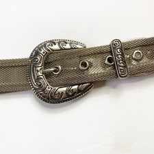 Vintage Silver Western Metallic Mesh Belt