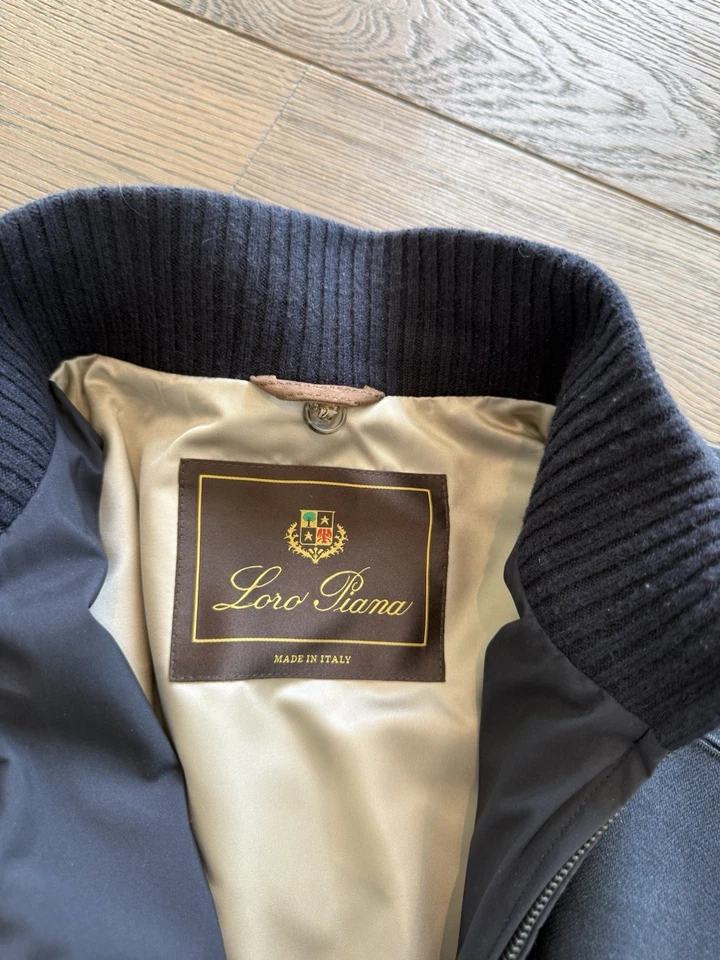 Luxuriöser Mantel von LORO PIANA mit Weste - Herren IT52 / XL - Navy ~3900€ - Bild 2 von 4