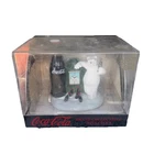 VINTAGE 1999 Coca Cola Brand Collectible Mini Clock Polar Bear Big Small Bottles