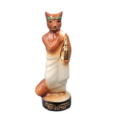 Jim Beam 1985 15th Annual Convention Las Vegas NV Fox in Toga Figurine 7 1/2”
