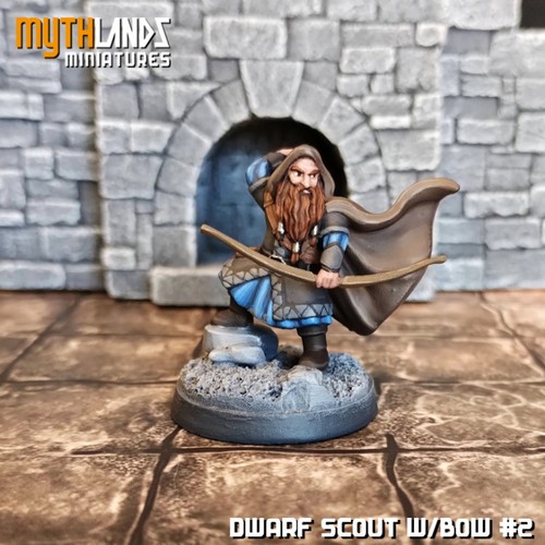 6x Resina 28mm Dwarf Rangers con dos ejes.  El Señor de los Anillos MESBG - Imagen 3 de 3