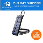 7-Port USB 3.0 Hub with On/Off LEDs - Ultimate Connectivity for Home & Office