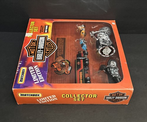 1991 Matchbox Harley Davidson Motorcycles Limited Edition Collector Set W/ Patch - Picture 20 of 24