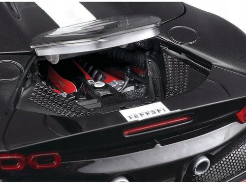 Ferrari SF90 Spider Assetto Fiorano Black Metallic with White Stripes "Signature - Picture 2 of 3