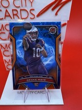 2024 DRAKE MAYE Topps Resurgence Blue & Orange Spark #164 Patriots Rookie RC - 4