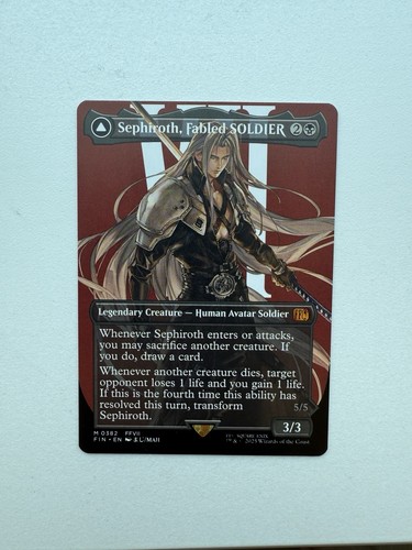 MTG Sephiroth, Fabled SOLDIER (Borderless) (0382) Final Fantasy Regular 