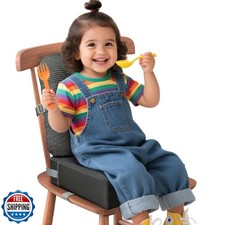 Booster Seat for Kitchen Chair, Adjustable Washable Safety Belts Toddler Boos