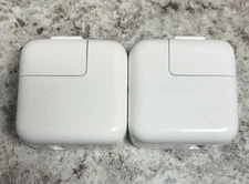 Lot of 2 Genuine OEM Apple 12W Single USB Wall Chargers Power Adapters