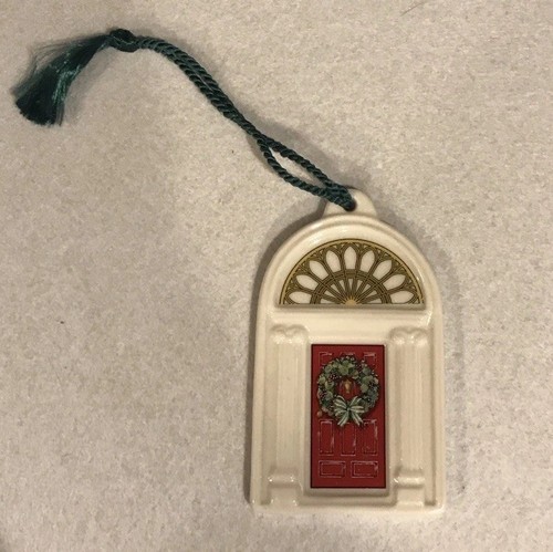 Belleek Dublin Doors - 2126 Dublin Red Door Vintage Christmas Ornament - Picture 3 of 7
