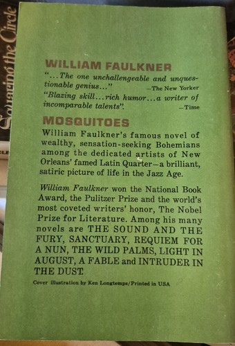 MOSQUITOES William Faulkner 1st Laurel Edition 1965 - Imagen 2 de 5