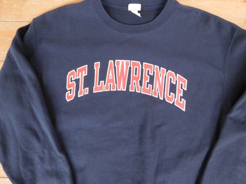 St. Lawrence Saints Sweatshirt XL Blue Champion Reverse Weave Ncaa 90s Vintage - Picture 2 of 7