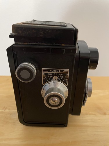 VINTAGE CIRO-FLEX KAMERA, RAPAX SHUTTER, LEDERTASCHE - NICHT GETESTET - Bild 2 von 5