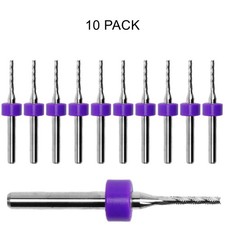 1/16 1.60mm PCB CNC Router Bits Chipbreaker Fish Tail 1/8 Shank 10 Pc Kyocera