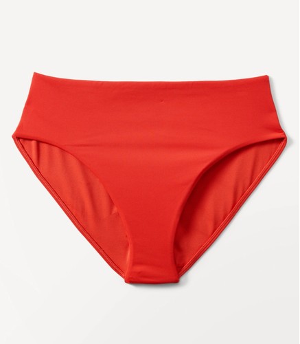 New Athleta High Waist Swim Bottom Dark Orange XS NWT Full Seat Coverage Modest - Picture 5 of 10