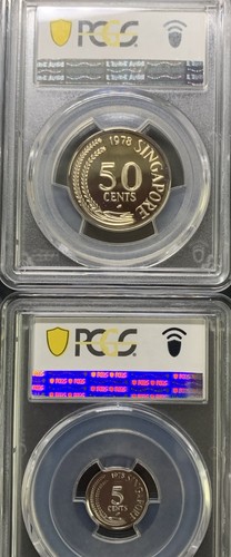 Singapore 1978-SM Proof Set / PCGS PR70, 69 & 68DCAM / KmPS11 / Very Nice Gems! - Picture 9 of 10