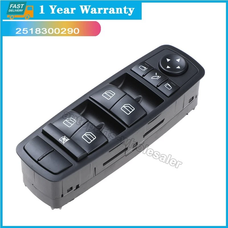 Главный выключатель стеклоподъемника для 2006-2011 Mercedes-Benz ML350 2518300290 - Изображение 4 из 4